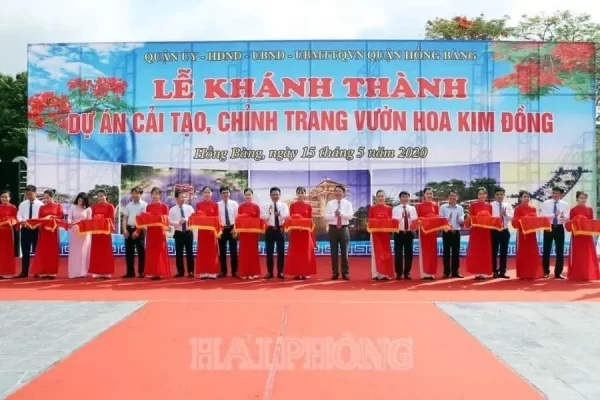 Tổ chức lễ khánh thành cải tạo vườn hoa Kim Đồng