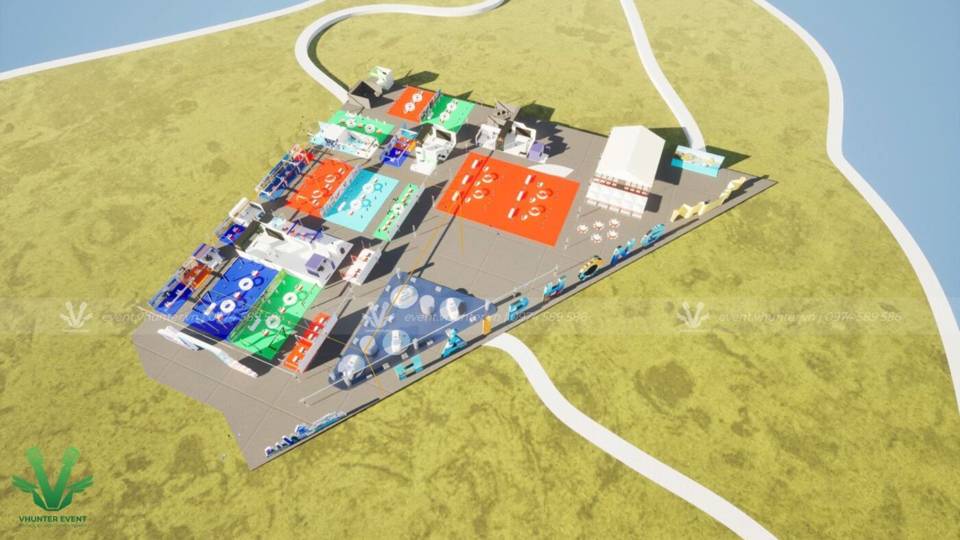 Thiết kế 3D hiện đại – Gian hàng triển lãm mang đậm dấu ấn sáng tạo