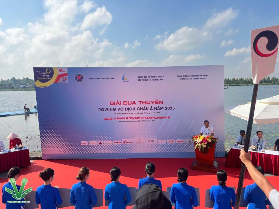  KHAI MẠC GIẢI ĐUA THUYỀN ROWING VÔ ĐỊCH CHÂU Á 2025 TẠI HẢI PHÒNG