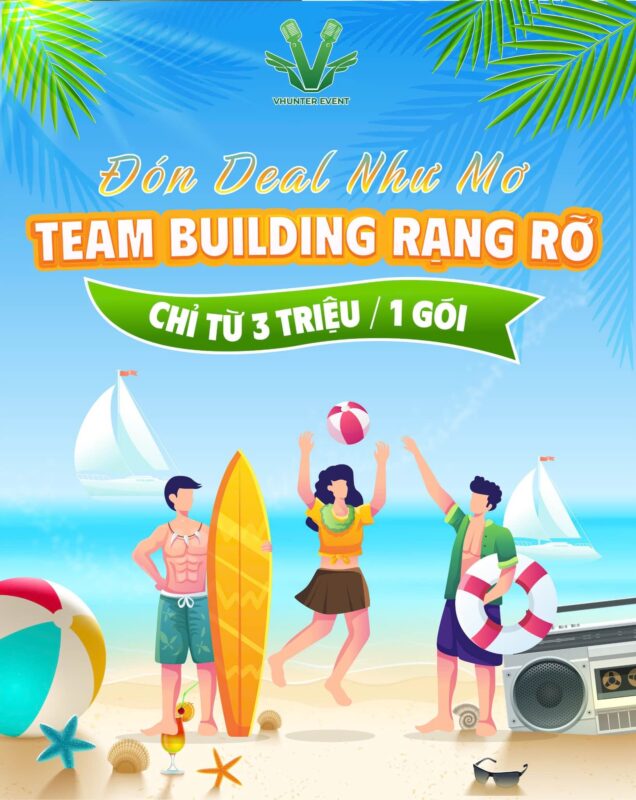 Chi phí tổ chức teambuilding bãi biển 