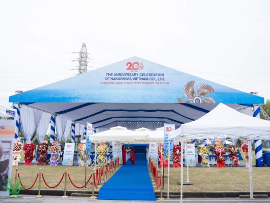 Tổ chức sự kiện lễ kỉ niệm 20 năm thành lập Nakashima