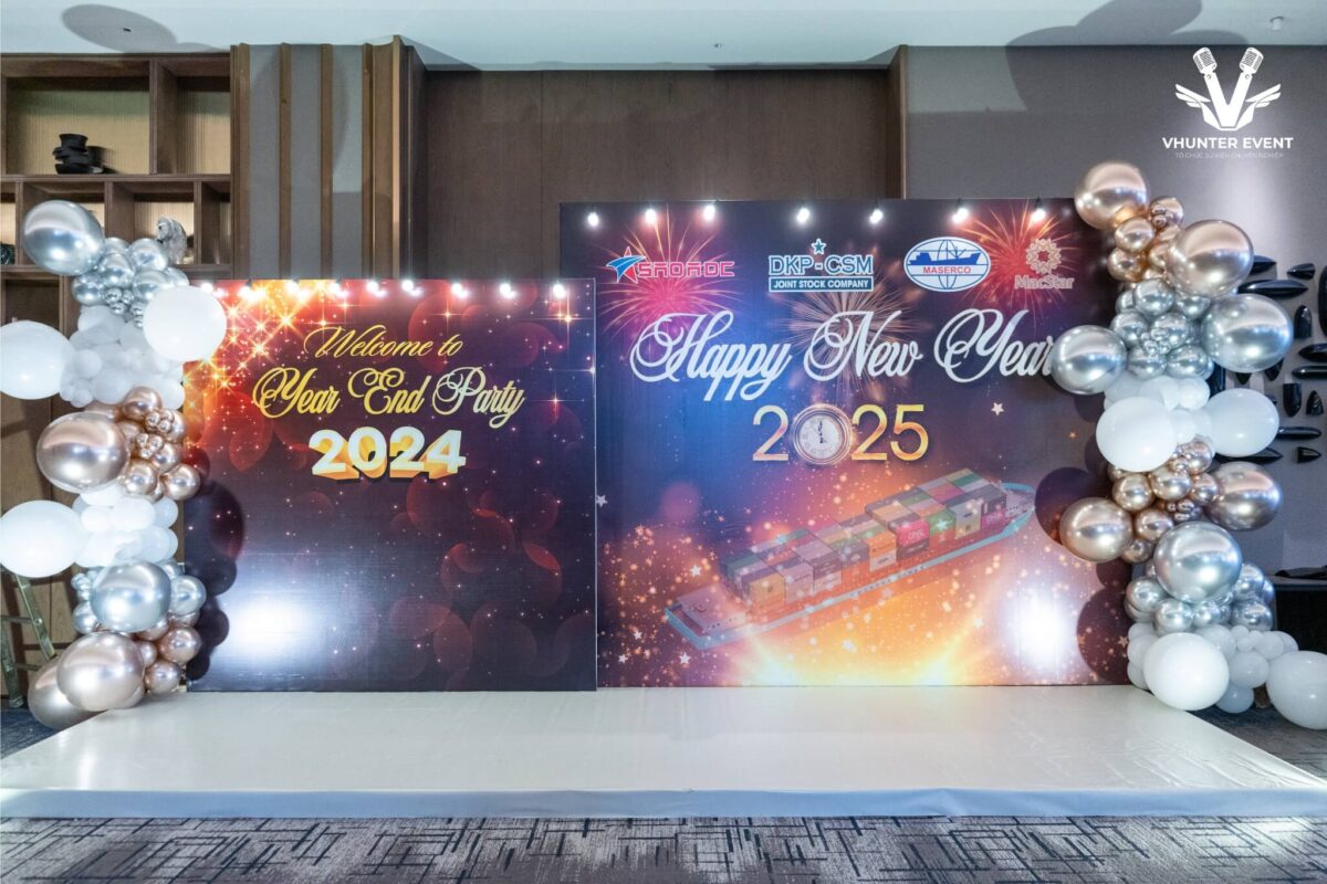 Backdrop year end party