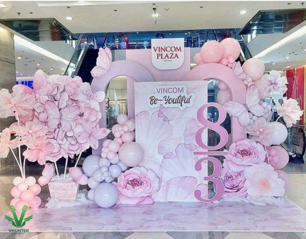 VHunter Event – Đồng hành decor 8/3 chuyên nghiệp cho doanh nghiệp