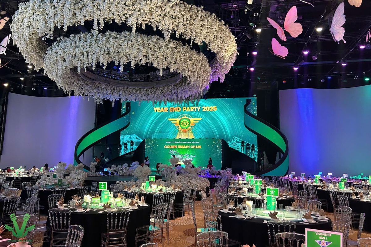 Backdrop sân khấu year end party có gì đặc biệt?
